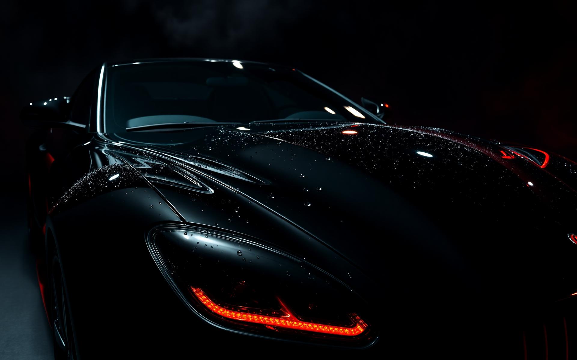 Premium detailed black sports car — NG AutoCare